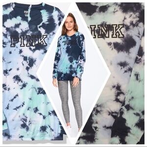 Pink long sleeve campus tee